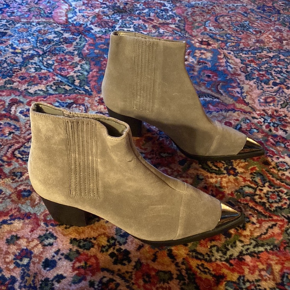 Halston Heritage gray ankle boots - Picture 6 of 9